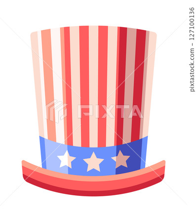 American top hat cartoon design 127100136
