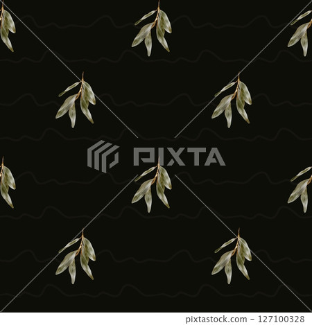 Beautiful watercolor plant pattern design for textile and wrapping applications Beautiful watercolor plant pattern design for textile and wrapping applications 127100328