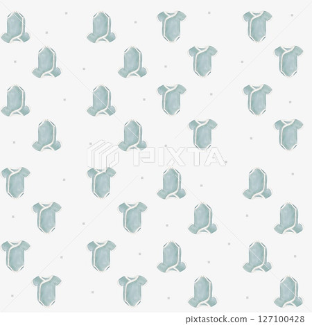 Seamless pattern of blue baby accessories for nursery decor and children\'s products Seamless pattern of blue baby accessories for nursery decor and children\'s products 127100428