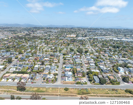 Aerial view of Encinitas town in San Diego, South California Aerial view of Encinitas town in San Diego, South California 127100468