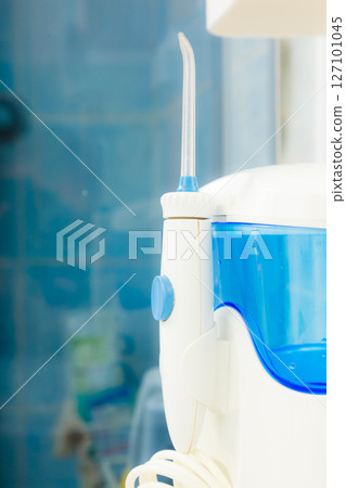 Oral care. home water flosser tool for clean teeth 127101045