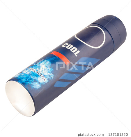 Perfume spray bottle man on white Perfume spray bottle man on white 127101250