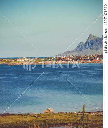 Seascape on Lofoten islands Norway 127101880