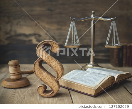 Archaic justice, ecological justice. Paragraph Sign 127102059