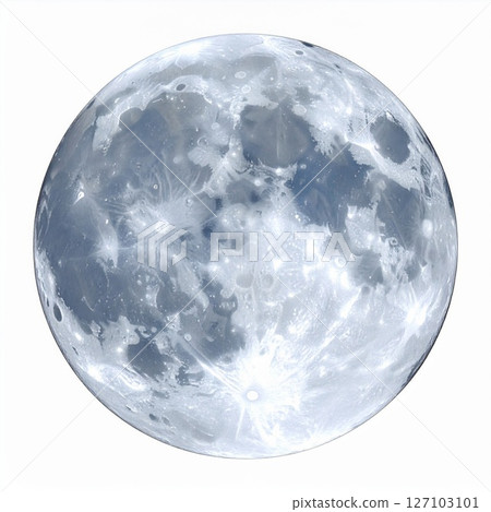 Full Moon Close-Up: Gray and Silver Lunar Surface Full Moon Close-Up: Gray and Silver Lunar Surface 127103101