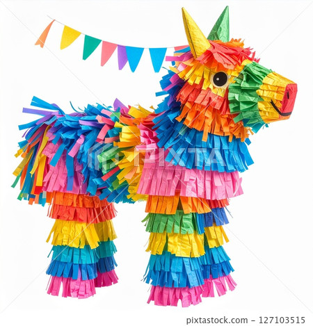 Colorful Rainbow Horse Pi?ata Party Decoration 127103515