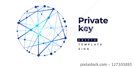Sign, logo Blockchain. Symbol, logo for blockchain technology, logotype. Hexagon, connection line transaction for logo, brand label, emblem, branding, smart contract block symbol. Vector Illustration 127103893
