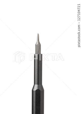 Iron bit with screwdriver on Isolated on white background Iron bit with screwdriver on Isolated on white background 127104721