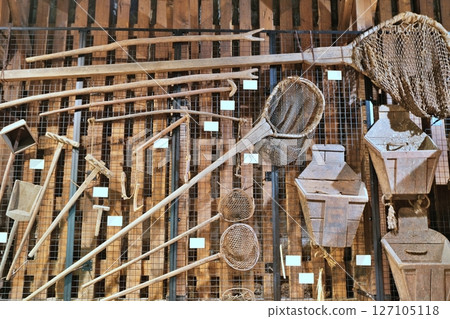 Old fishing gear Old fishing gear 127105118