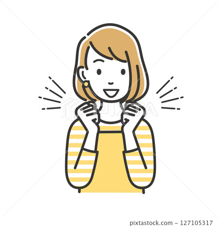 Excited young housewife 127105317