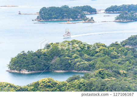 (Nagasaki Prefecture) View of Kujukushima from Tenkaiho Observatory - Island Tour Cruise 127106167