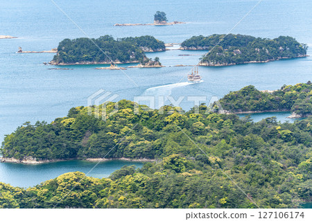 (Nagasaki Prefecture) View of Kujukushima from Tenkaiho Observatory - Island Tour Cruise 127106174