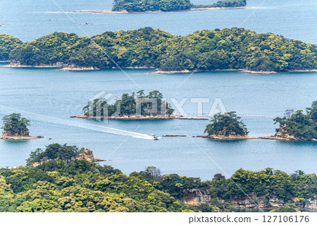 (Nagasaki Prefecture) View of Kujukushima from Tenkaiho Observatory - Island Tour Cruise 127106176