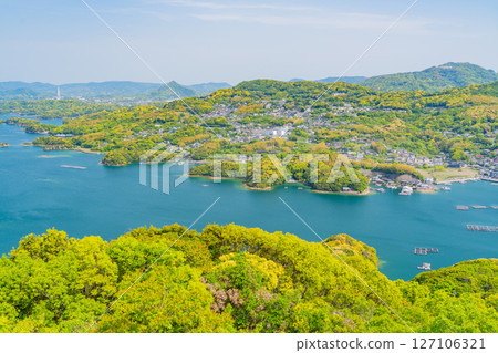 (長崎縣)九十九島、漂浮在佐世保灣的島嶼、佐世保市景 (長崎縣)九十九島、漂浮在佐世保灣的島嶼、佐世保市景 127106321