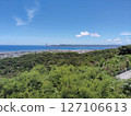 View of the sea from the heights - Overlooking the Chinen Peninsula 127106613