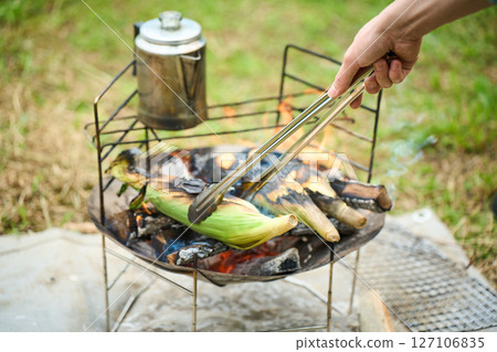 露營 戶外烤肉BBQ 家庭 親子 127106835