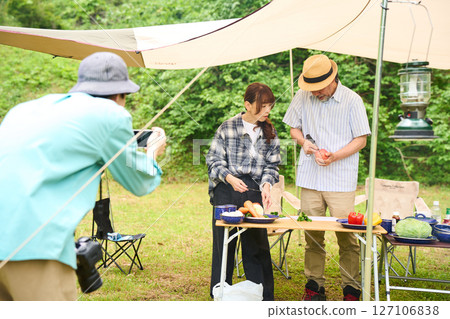 露營 戶外烤肉BBQ 家庭 親子 127106838