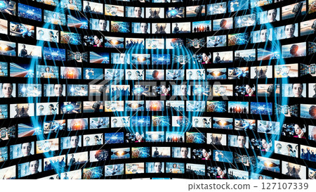 Concept visual for video network Concept visual for video network 127107339