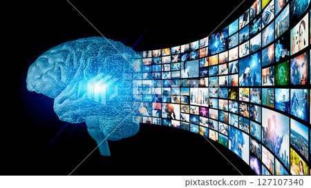 Concept visual of image generation AI 127107340