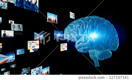 Concept visual of image generation AI 127107341