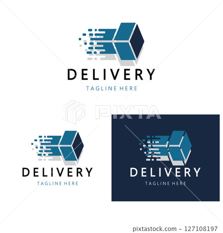 logistics logo icon illustration vector design  distribution symbol  delivery of goods  economy  finance 127108197