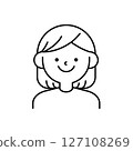 簡單的女人插畫 127108269
