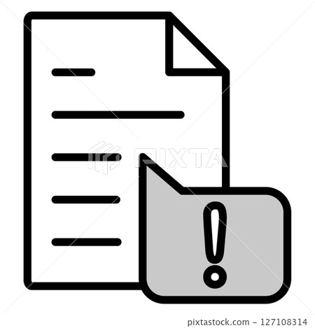 Illustration icon material: Document file 127108314