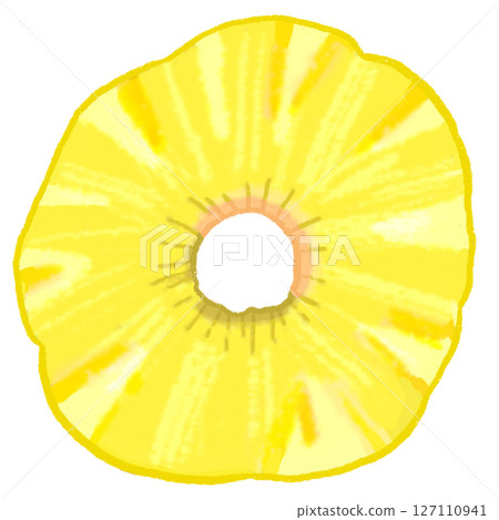 Sliced pineapple 127110941