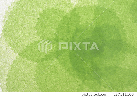 Yellow-green gradation made of washi paper [Background material] 127111106