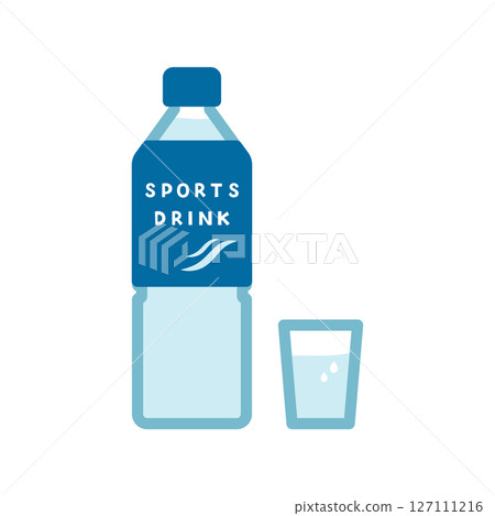 Sports drink simple illustration material 127111216