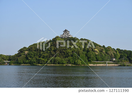 Looking up at Inuyama Castle from the Kiso River Looking up at Inuyama Castle from the Kiso River 127111390