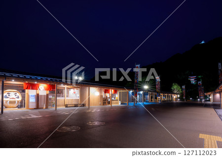 Night view of Gifu Castle and Gifu Castle Market 127112023