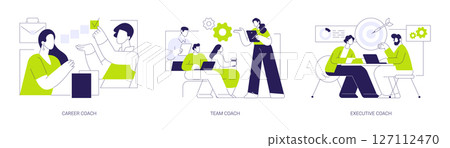 Business coaching isolated cartoon vector illustrations se 127112470