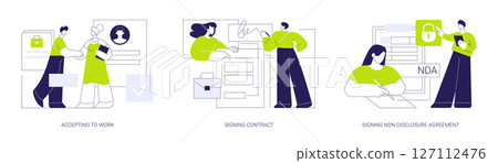 Human resources isolated cartoon vector illustrations se 127112476