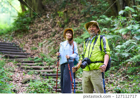 健行、健行、老年、散步、爬山 127112717