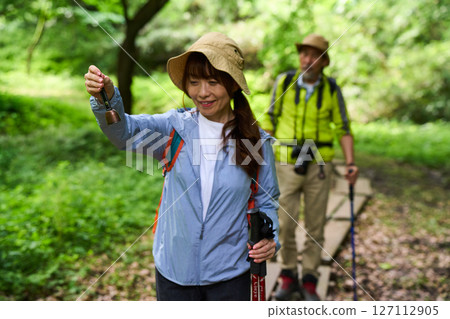 Bear repellent bells, hiking, trekking, senior, mountain climbing 127112905