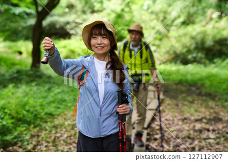 Bear repellent bells, hiking, trekking, senior, mountain climbing 127112907