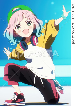 Girls enjoying breaking 127112928