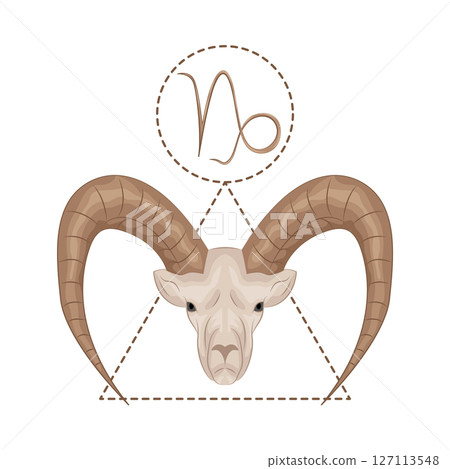 Illustration of Capricorn Illustration of Capricorn 127113548