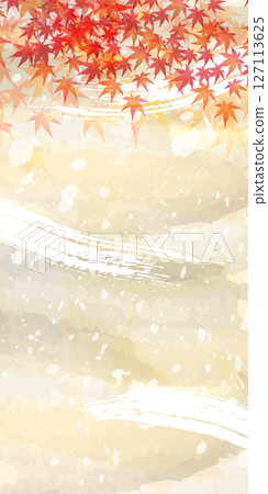  Autumn leaves maple autumn background 127113625