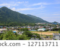 Standard angle of view of the townscape of Miyanoura, Yakushima 127113711