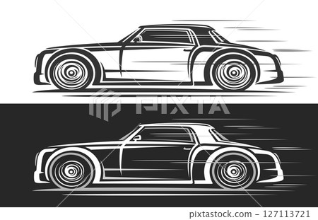 Vector logo for Luxury Coupe Car Vector logo for Luxury Coupe Car 127113721