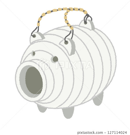 Mosquito repellent pig illustration 127114024