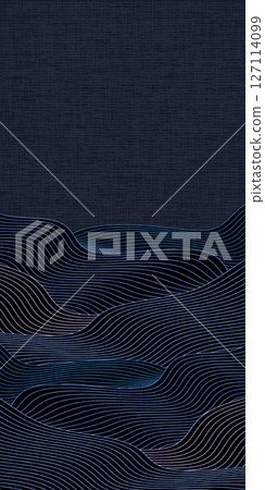 Wave sea Japanese pattern background Wave sea Japanese pattern background 127114099