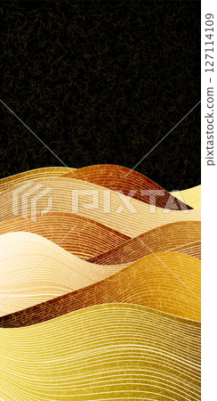 Wave sea Japanese pattern background 127114109