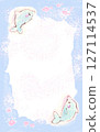Summer dolphin frame 127114537