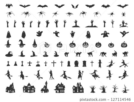 Halloween silhouettes, Halloween bundle, Collection of halloween silhouettes, Halloween vector, Halloween Svg, Halloween elements icon set Halloween silhouettes, Halloween bundle, Collection of halloween silhouettes, Halloween vector, Halloween Svg, Halloween elements icon set 127114546