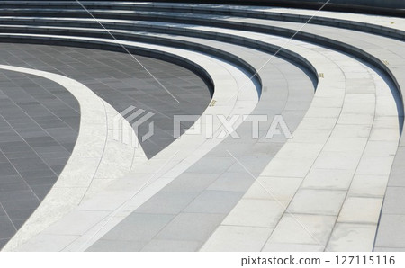 Cement stairs on hill in summer , the park in Thailand 127115116