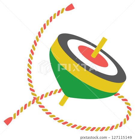 日式風格的頂部圖示插圖 127115149