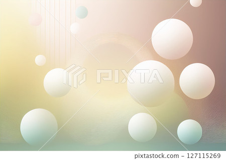 Soft, light-colored images expressed as spheres Soft, light-colored images expressed as spheres 127115269